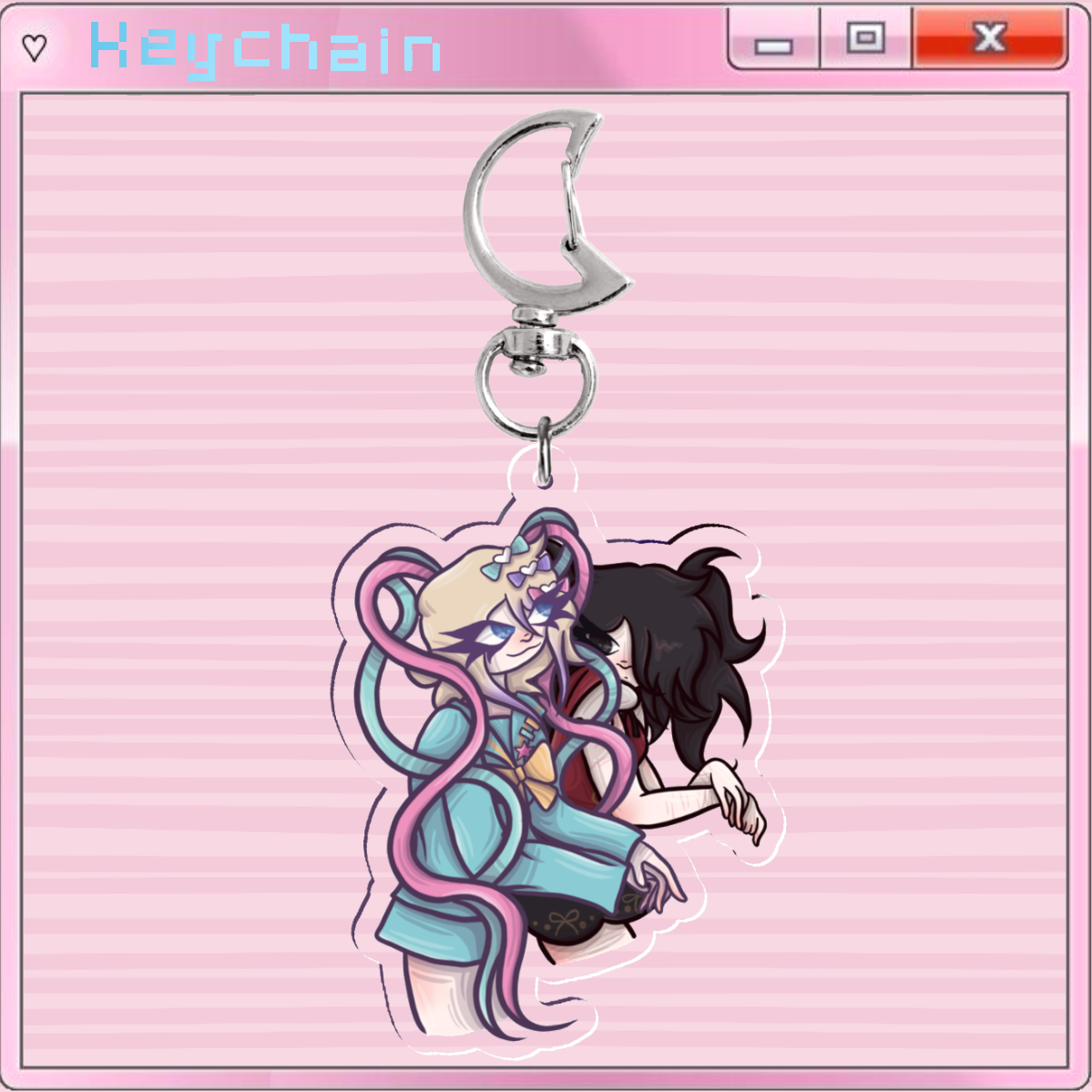 🩷 Kangel + Ame Keychain ♥️