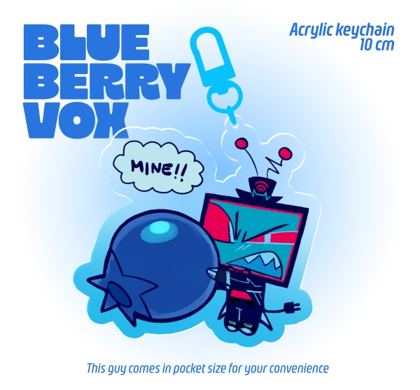 Blueberry 🫐 Vox │ keychain