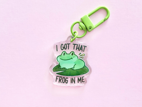 I Got That Frog In Me Keychain