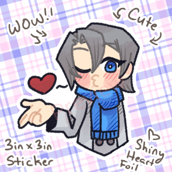 Holo Sticker - Edo Kiss