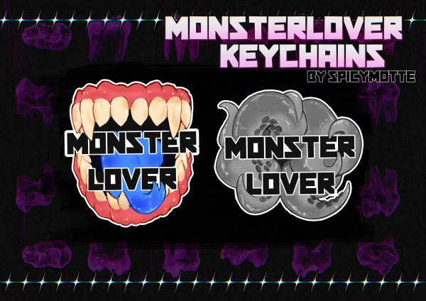 Monsterlover - Teeth - Clear Acrylic Keychain