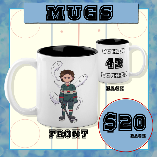 Quinn Hughes and his Ghosts || NHL || Hockey || Minnesota Wild Mug