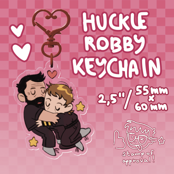hucklerobby valentine keychain