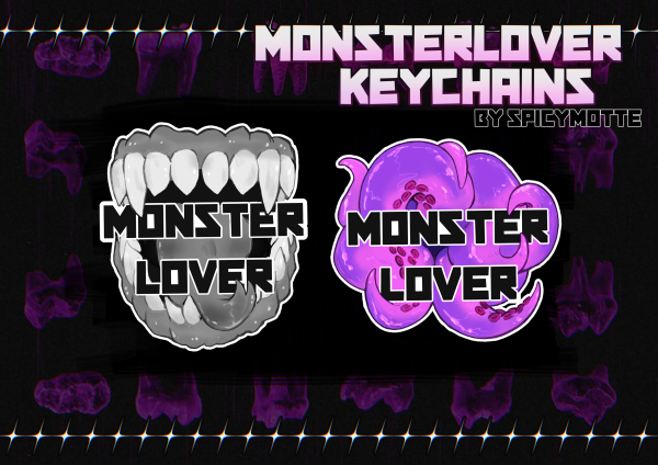 Monsterlover - Tentacles - Clear Acrylic Keychain