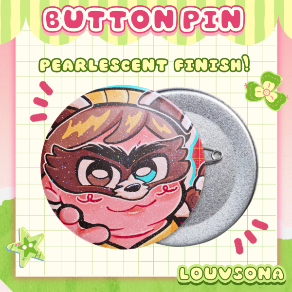 [South Park] Raccoon Cartman Button Pin