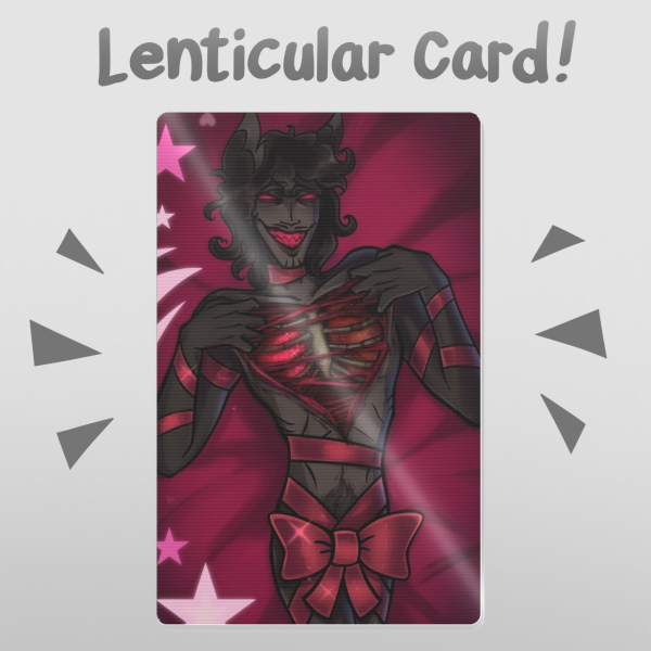 Alastor Redesign Valentines Lenticular Card