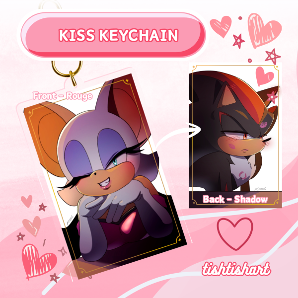 Kiss Keychain - Shadow x Rouge