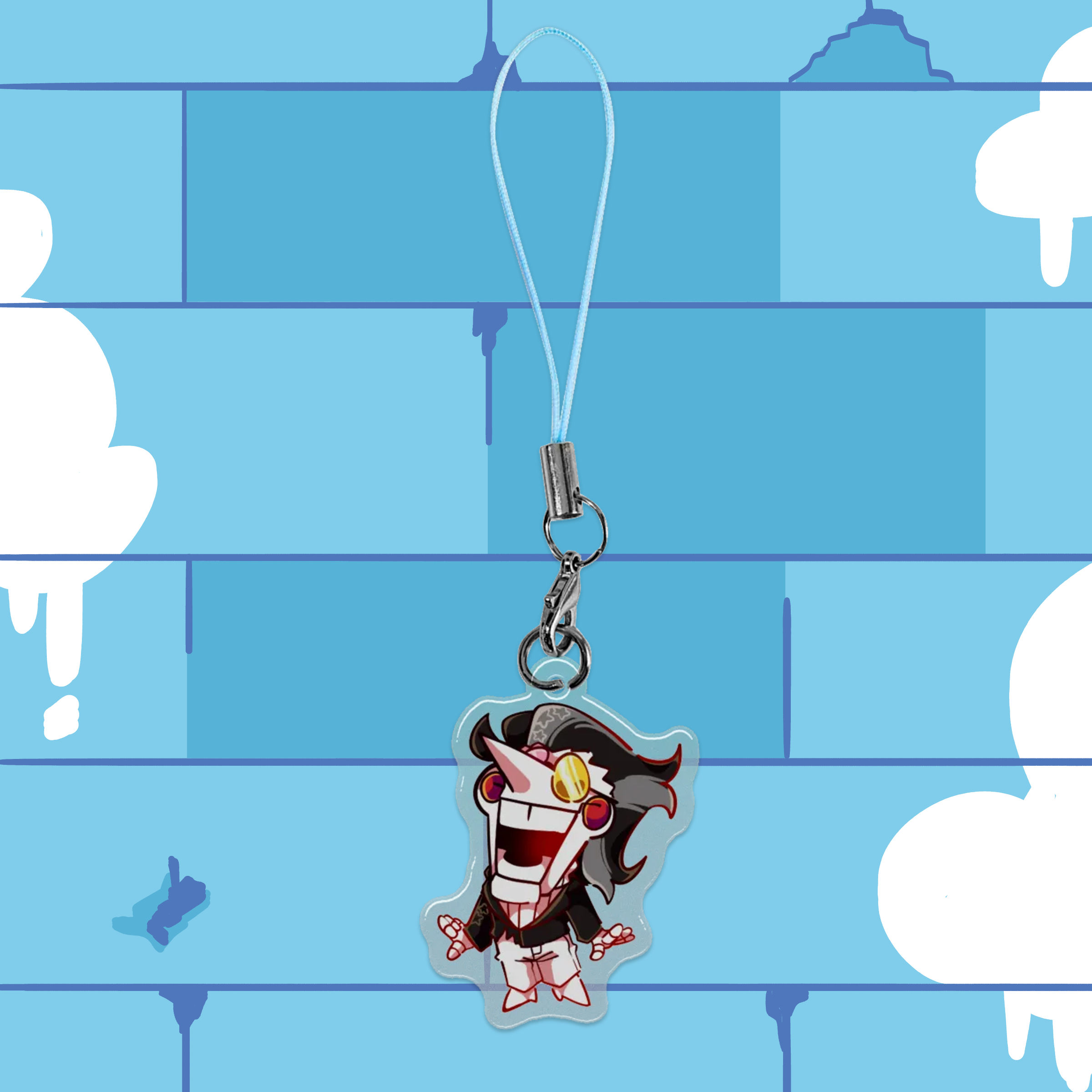 Spamton Epoxy Phone Charm