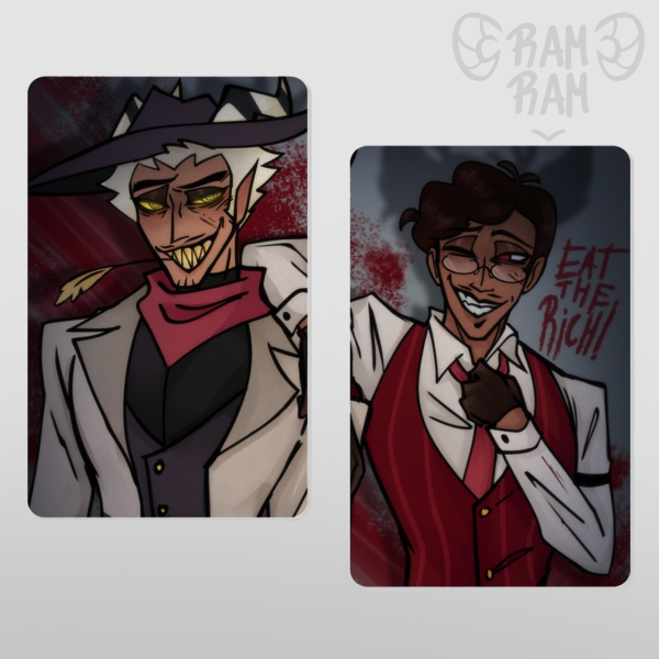 Alastor & Striker Double Sided Card