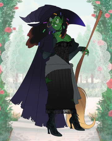 Colored Edge Acrylic Standees || Movie Elphaba The Wicked Witch || WICKED