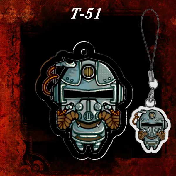 T-51 POWER ARMOUR - Fallout acrylic keychain
