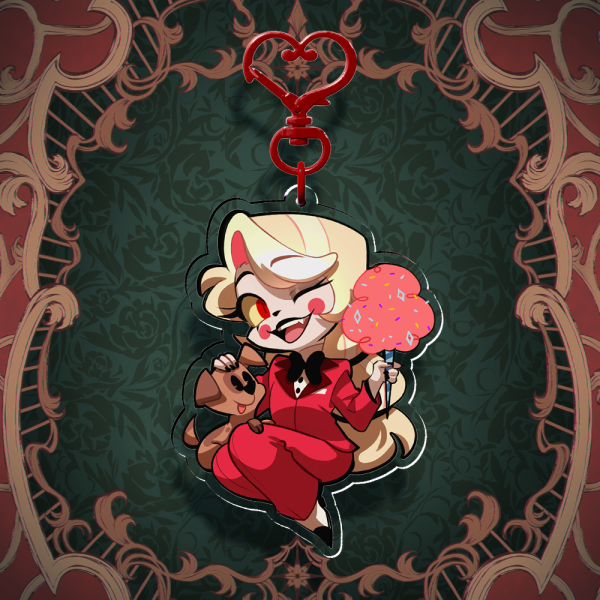 Clear Acrylic Charlie Keychain