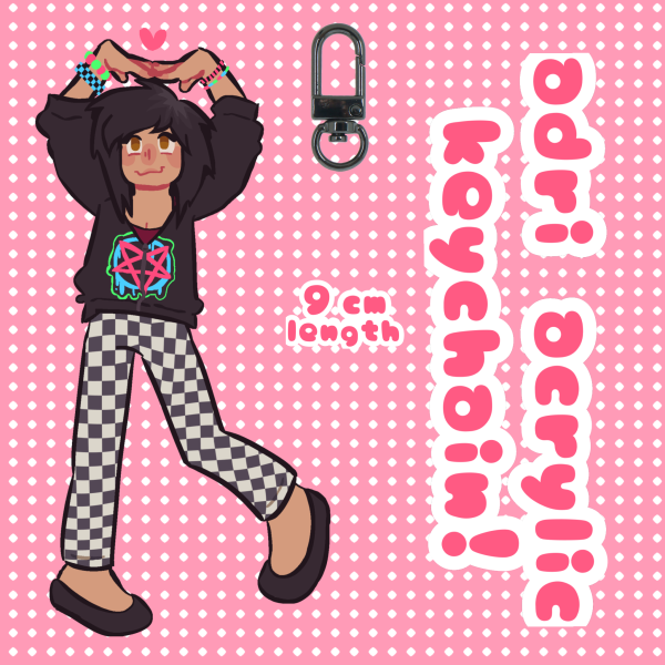 Adri (9cm) acrylic keychain