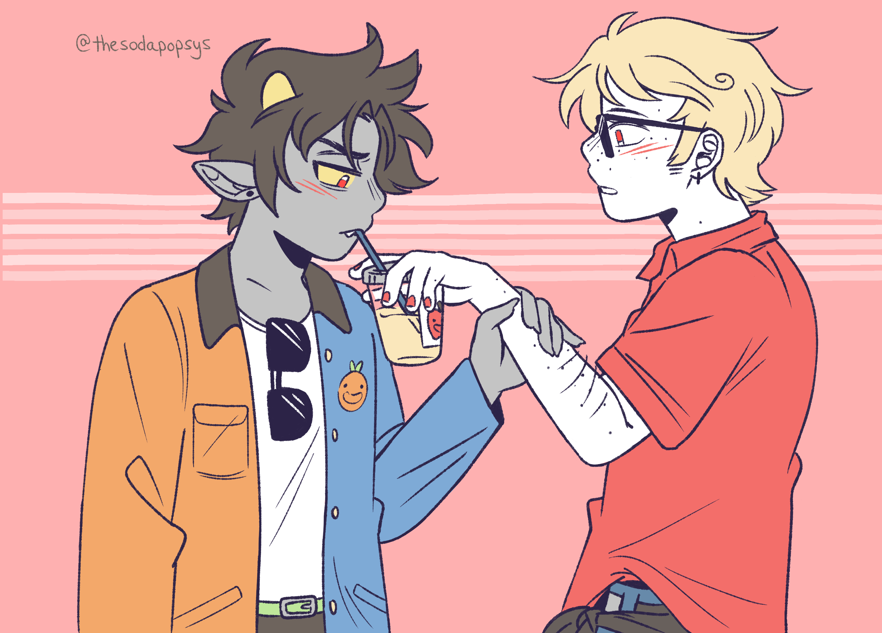 Orange & Apple DaveKat Poster