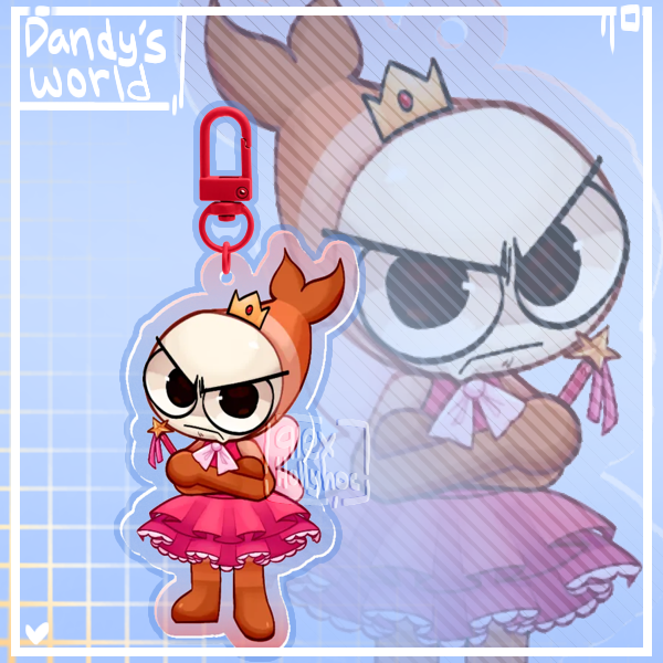 [Dandy's world] pretty princess Shrimpo keychain