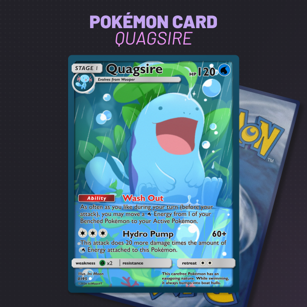 FanArt Pokémon Card - Quagsire
