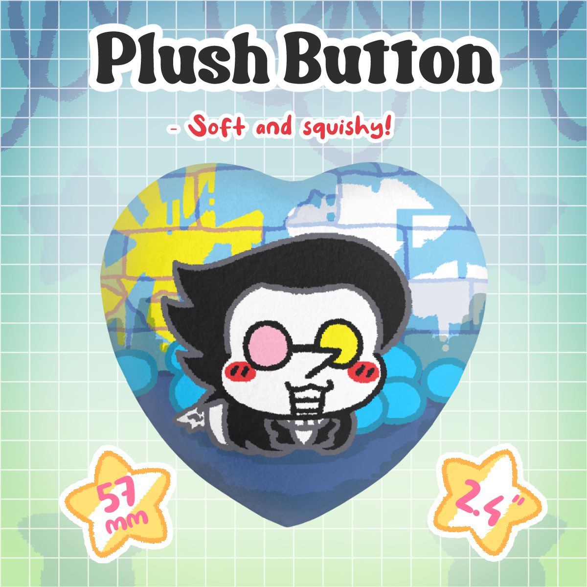 Spamton Loaf Plush Badge - [Deltarune]