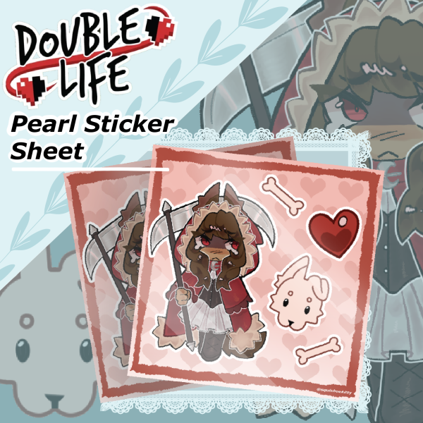 Glossy Double Life Pearl Sticker Sheet