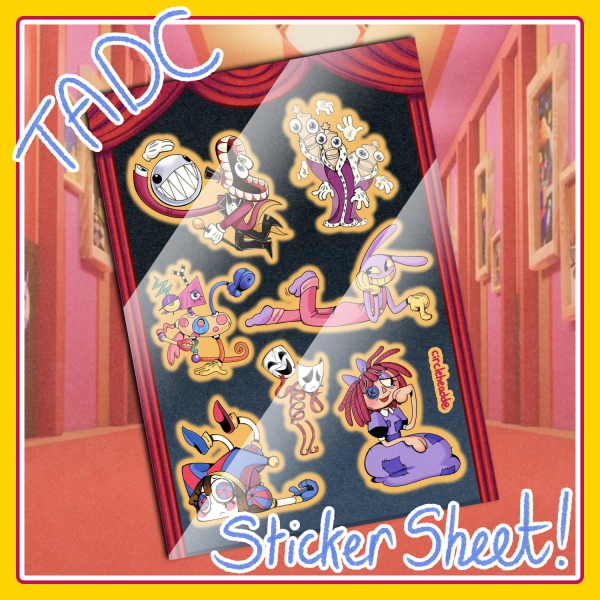 The Amazing Digital Circus - Sticker Sheet