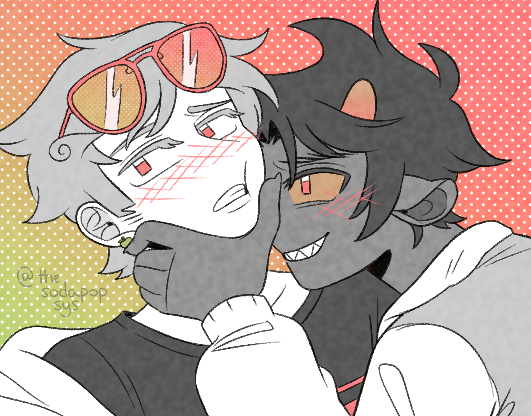 Apple & Strawberry DaveKat Poster
