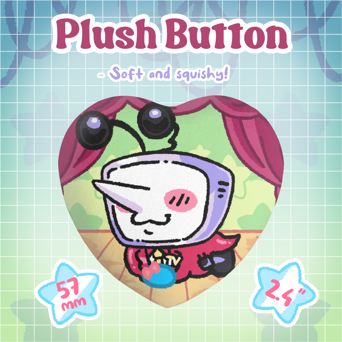 Tenna Loaf Plush Badge - [Deltarune]