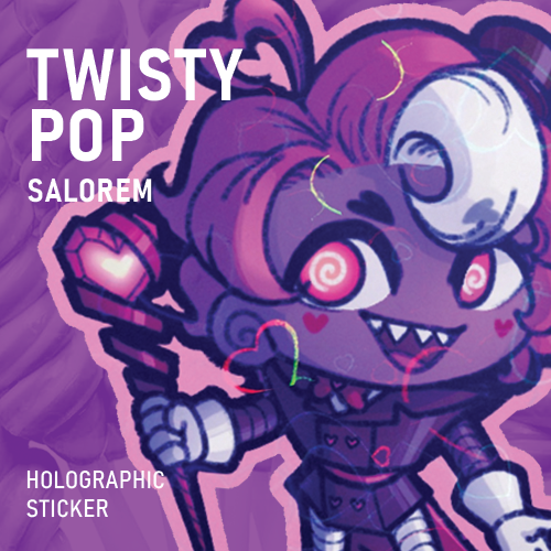 Twisty Pop | Gjinka OC | Holographic Heart Sticker
