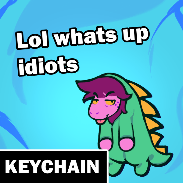 Susiezilla Acrylic Keychain