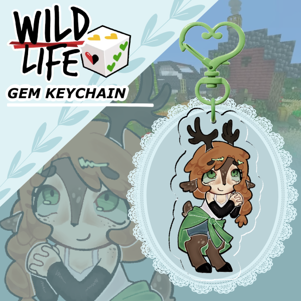 Wild Life Gem Keychain