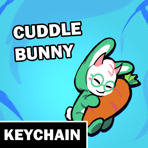 Cuddle Bunny - Bunny Ralsei Acrylic Keychain