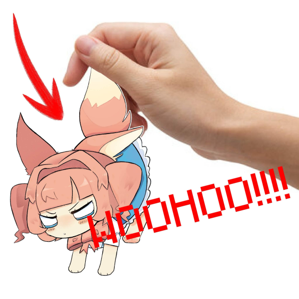 Fennec Stat Colored Edge Acrylic Keychain