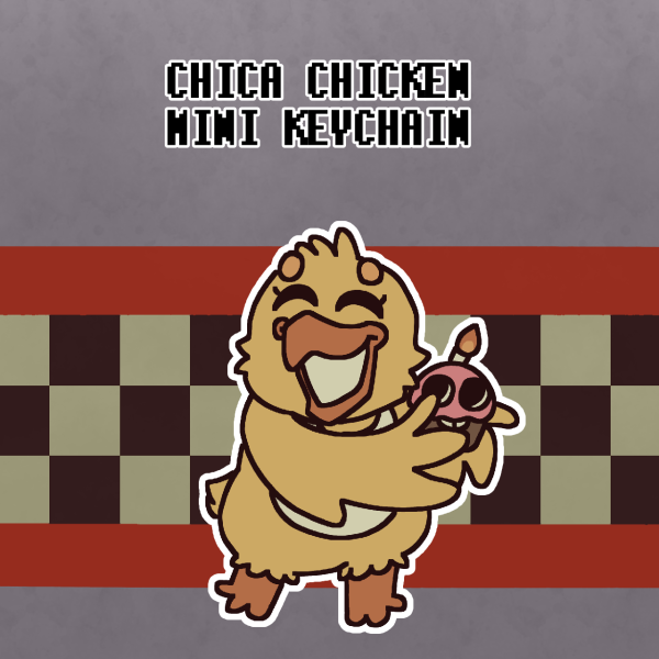 FNAF Chica Mini Keychain