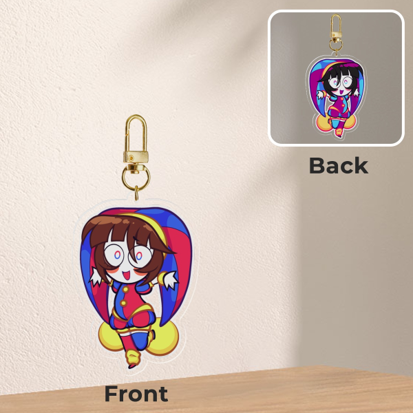 Chibi Pomni Double Sided Keychain
