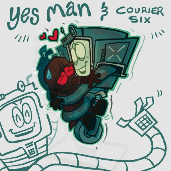 Yes Man and Courier Standee
