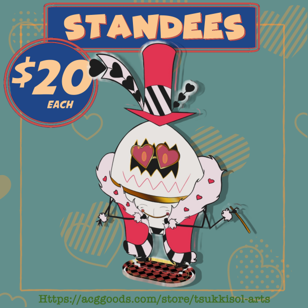 Valentino Egg Boi || Hazbin Hotel Clear Acrylic Standees