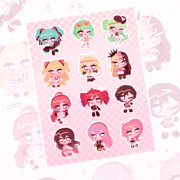 Sweet Treat Synths Sticker Sheet