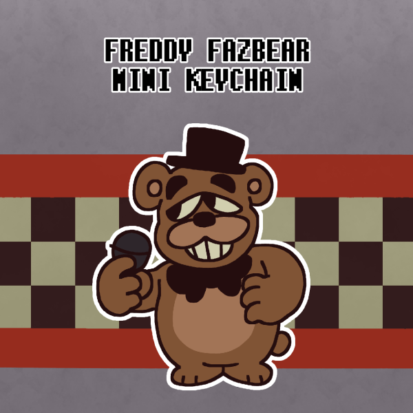 FNAF Freddy Fazbear Mini Keychain