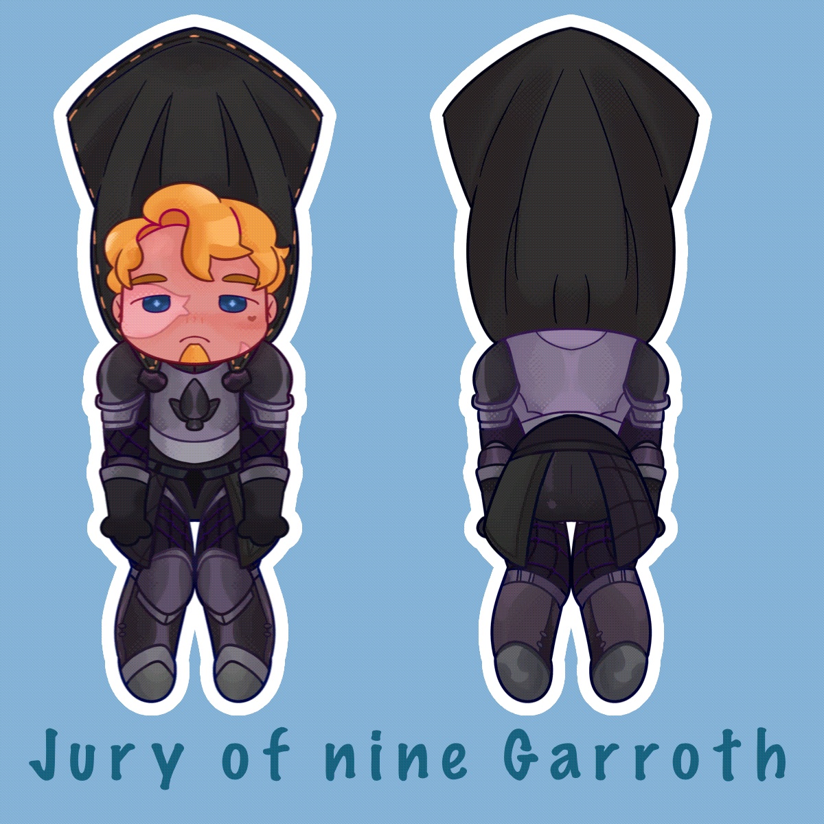 Jury of Nine Garroth wiggle keychain