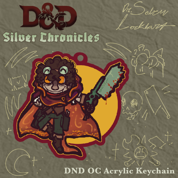 DnD OC Keychain | Salem Lockhart