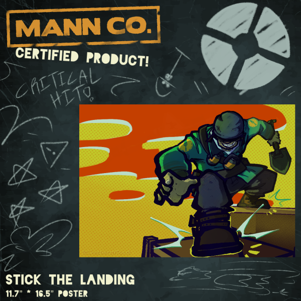 Stick The Landing | TF2 Print