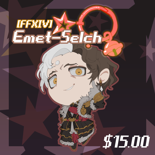 [FFXIV] Emet-Selch Glitter Acrylic Keychain