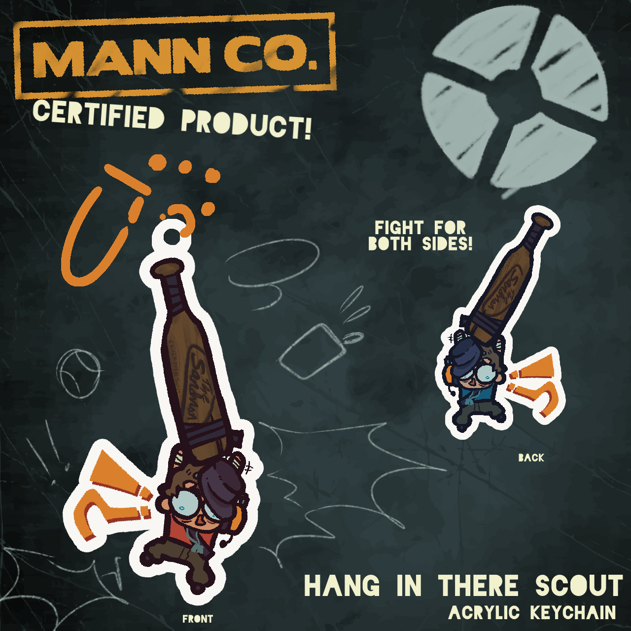 Hang in There Scout | TF2 Acrylic Keychain