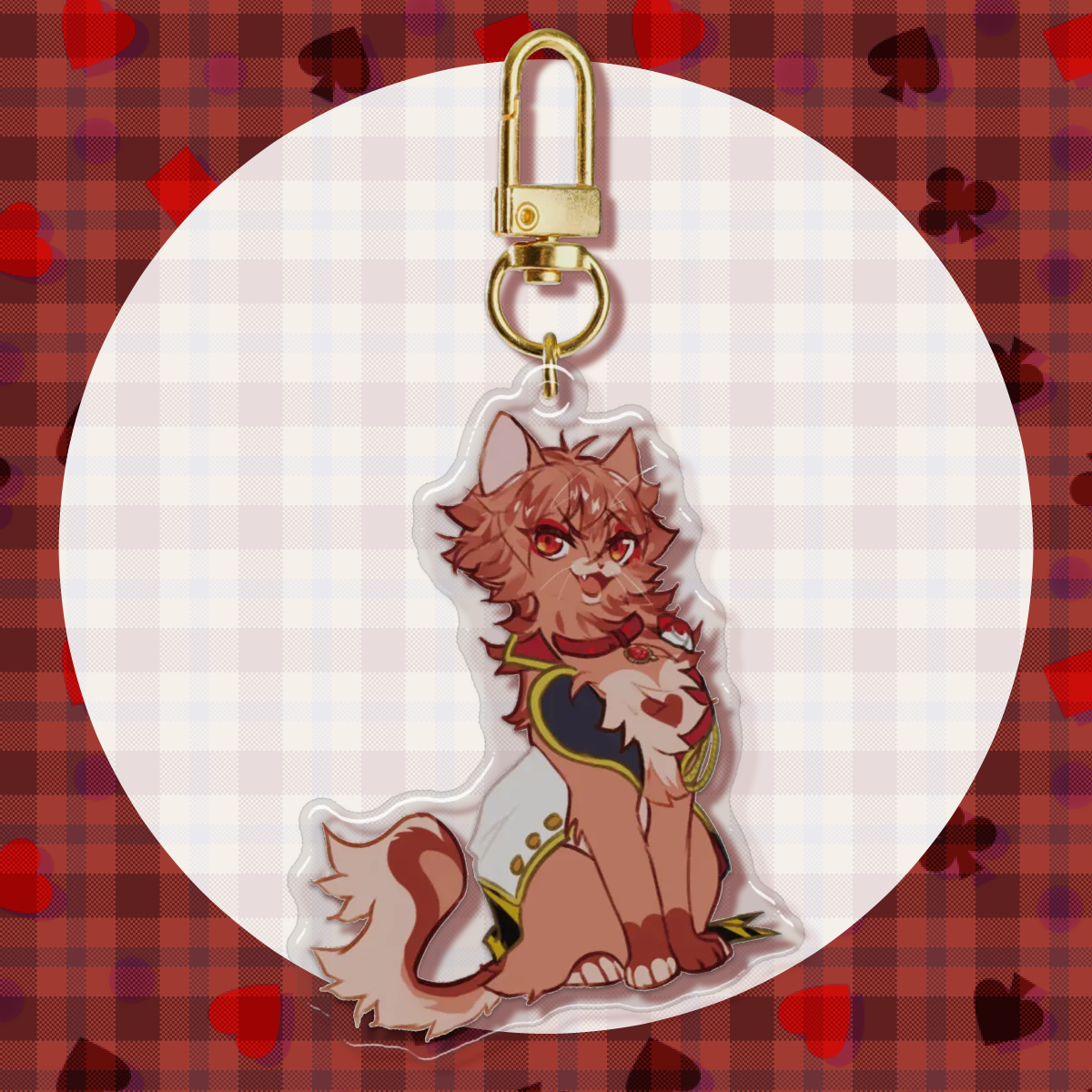 Ace dorm uniform single-sided keychain (Cat AU) [TWST]