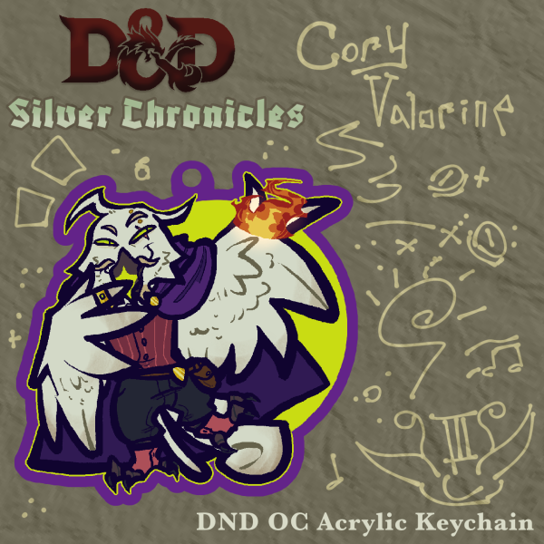 DnD OC Keychain | Cory Valorine