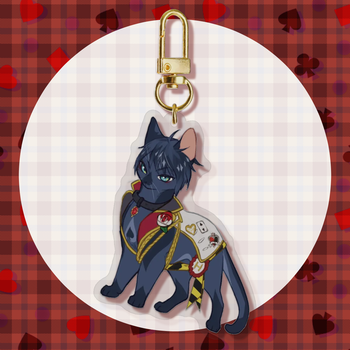 Deuce dorm uniform single-sided keychain (Cat AU) [TWST]