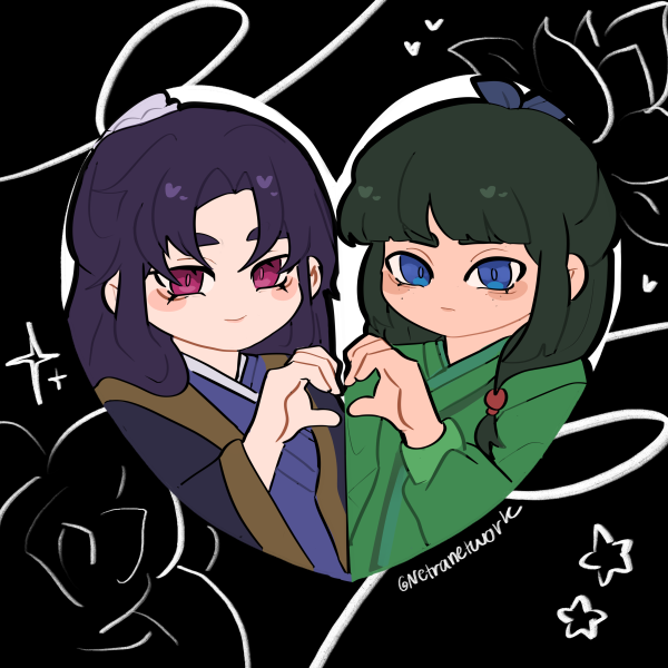 Apothecary Diaries Jinmao Heart Print