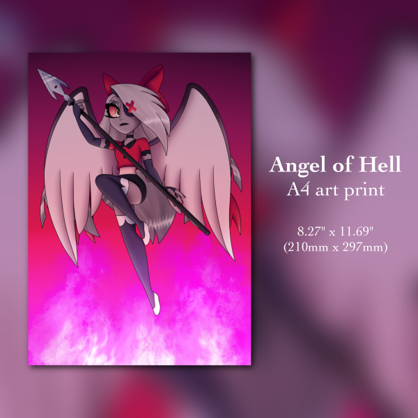 Angel of Hell - A4 Print