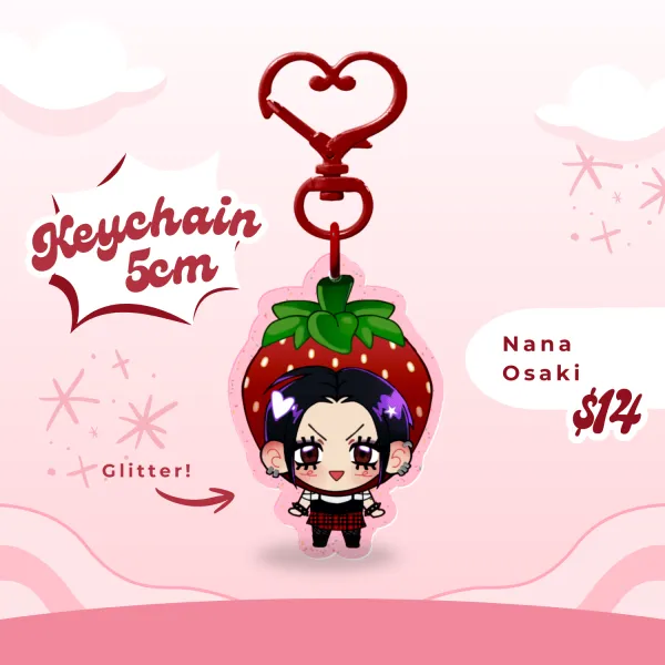 Nana - Colored Edge Acrylic Keychains