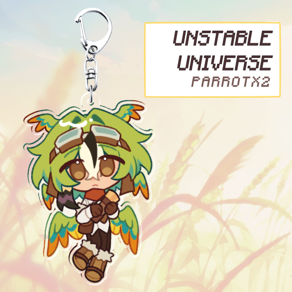ParrotX2 Acrylic Keychain