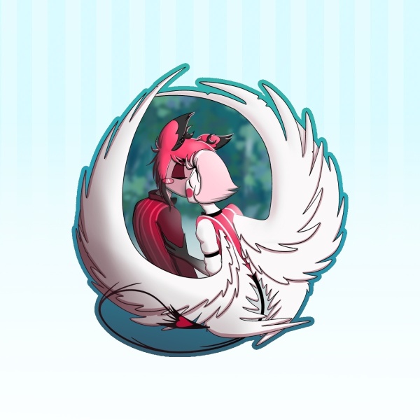 Radioapple Kiss Sticker