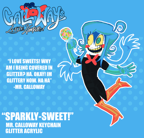 “SPARKLY-SWEET” : MR. CALLOWAY KEY CHAIN.